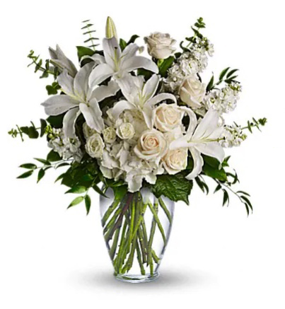 Elegant Whites floral arrangement