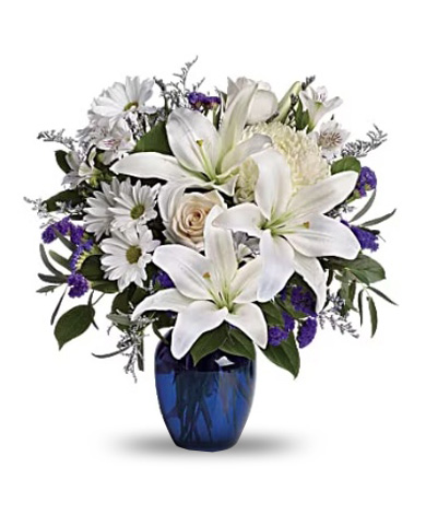 Beautiful in Blue floral bouquet